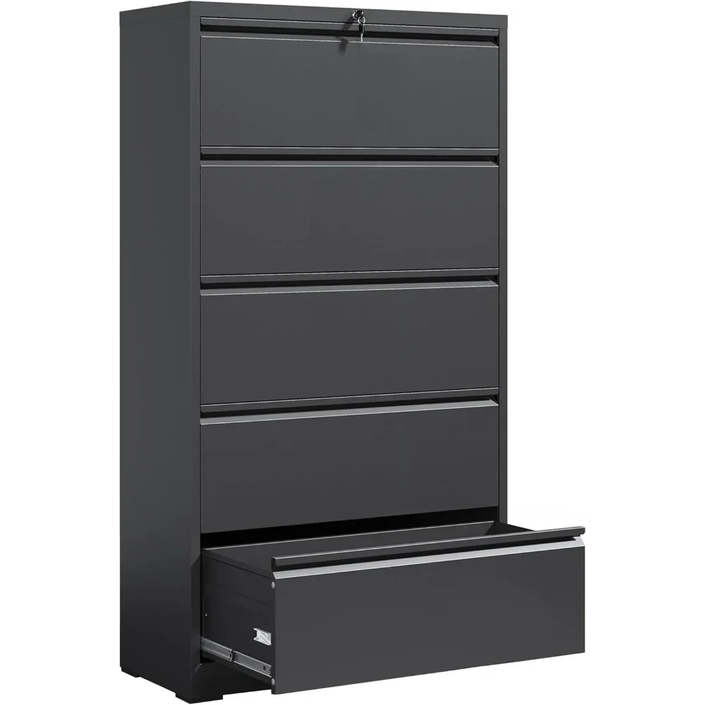 File Cabinet Lateral - locking file cabinet with 5 drawer