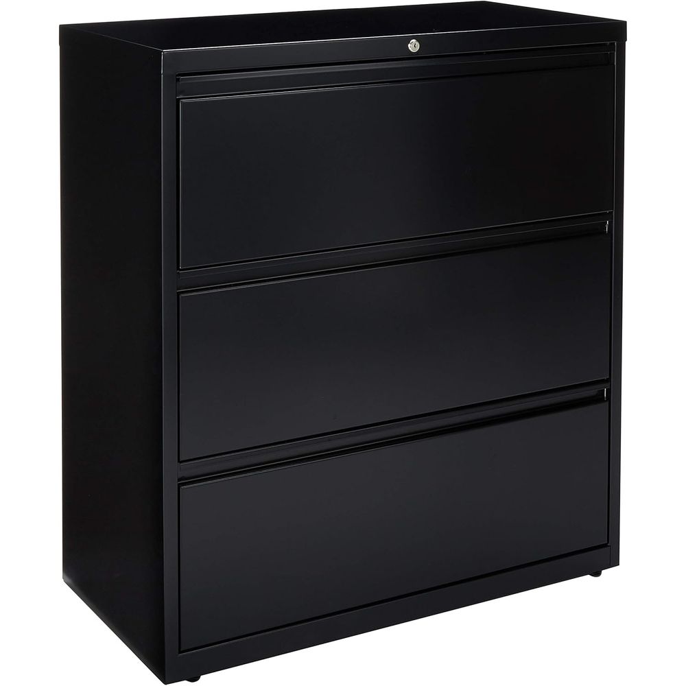 File Cabinet Lateral - 28-Inch Lateral File Cabinet in Black