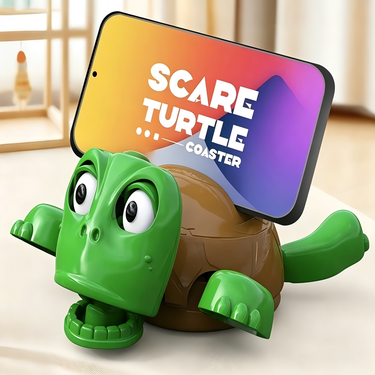 Office Furniture Layout - 3D Printed Panicked Turtle Coaster, Cartoon