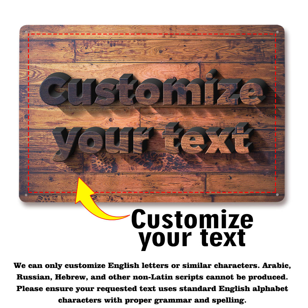 Office Furniture Names - Custom Faux 3D Metal Plaque Personalized