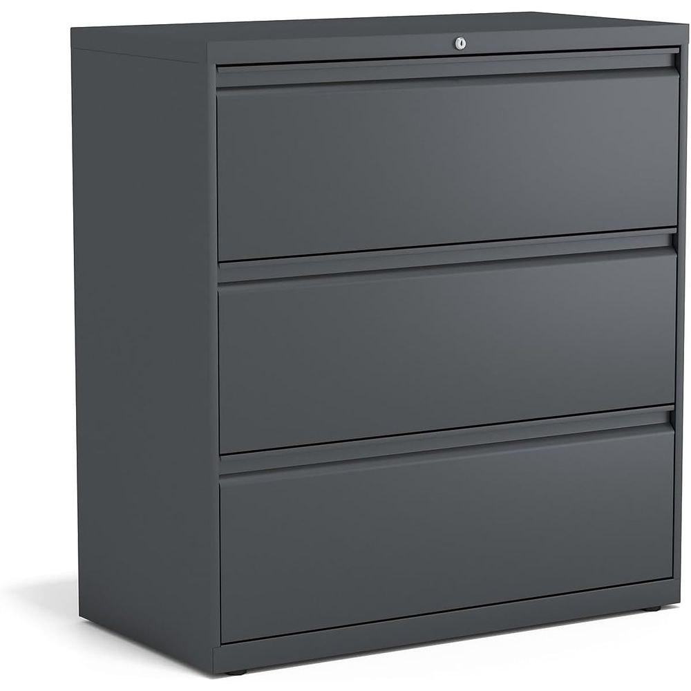 File Cabinet Lateral - 3-Drawer Lateral File Cabinet, Letter &