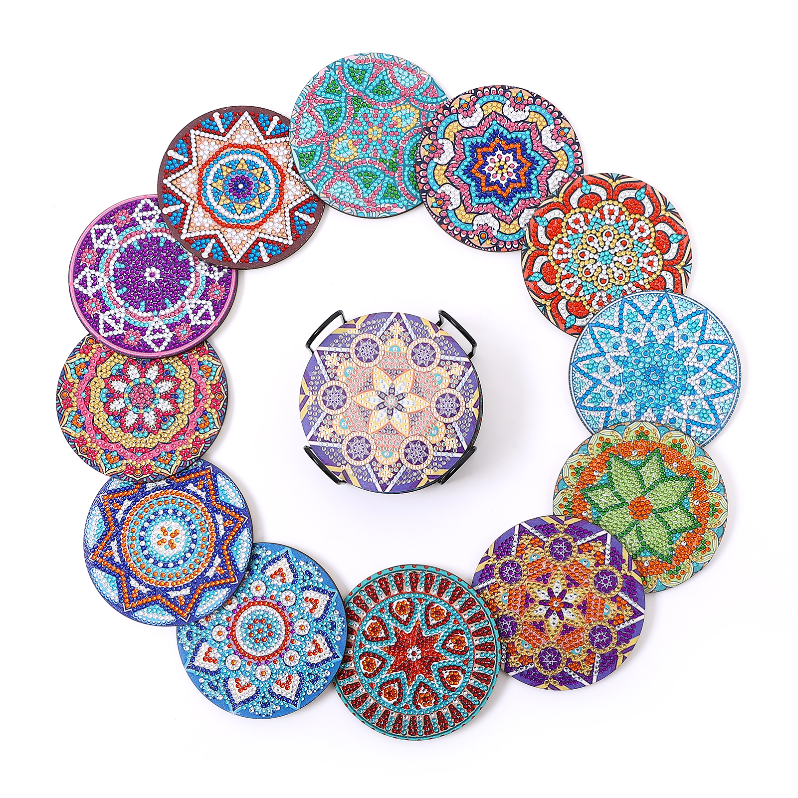 Office Furniture Layout - 12Piece Manda Floral Pattern Crystal Rhinestone