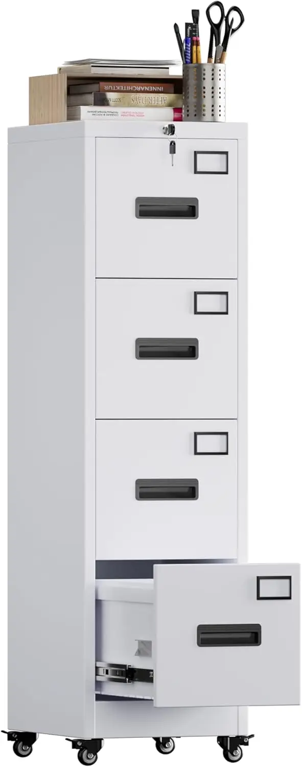4 Drawer File Cabinet on Wheel - Office Furniture Names บทวิจารณ์และราคา