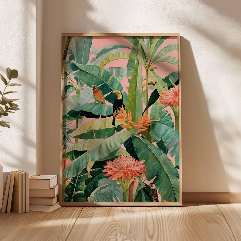 1pc Retro Tropical Canvas Post - Office Furniture Layout บทวิจารณ์และราคา