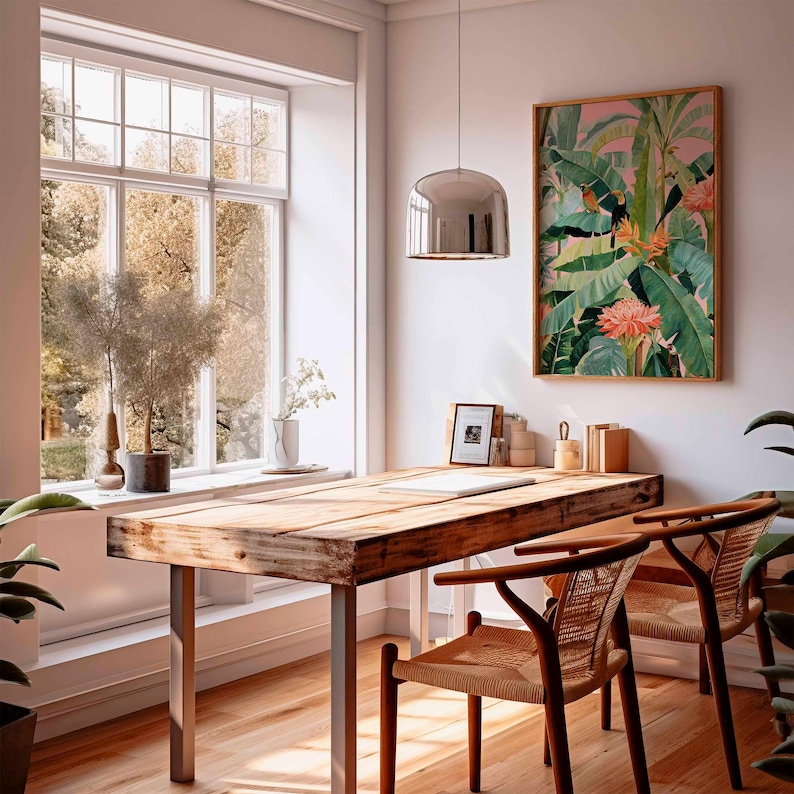 1pc Retro Tropical Canvas Post - Office Furniture Layout บทวิจารณ์และราคา