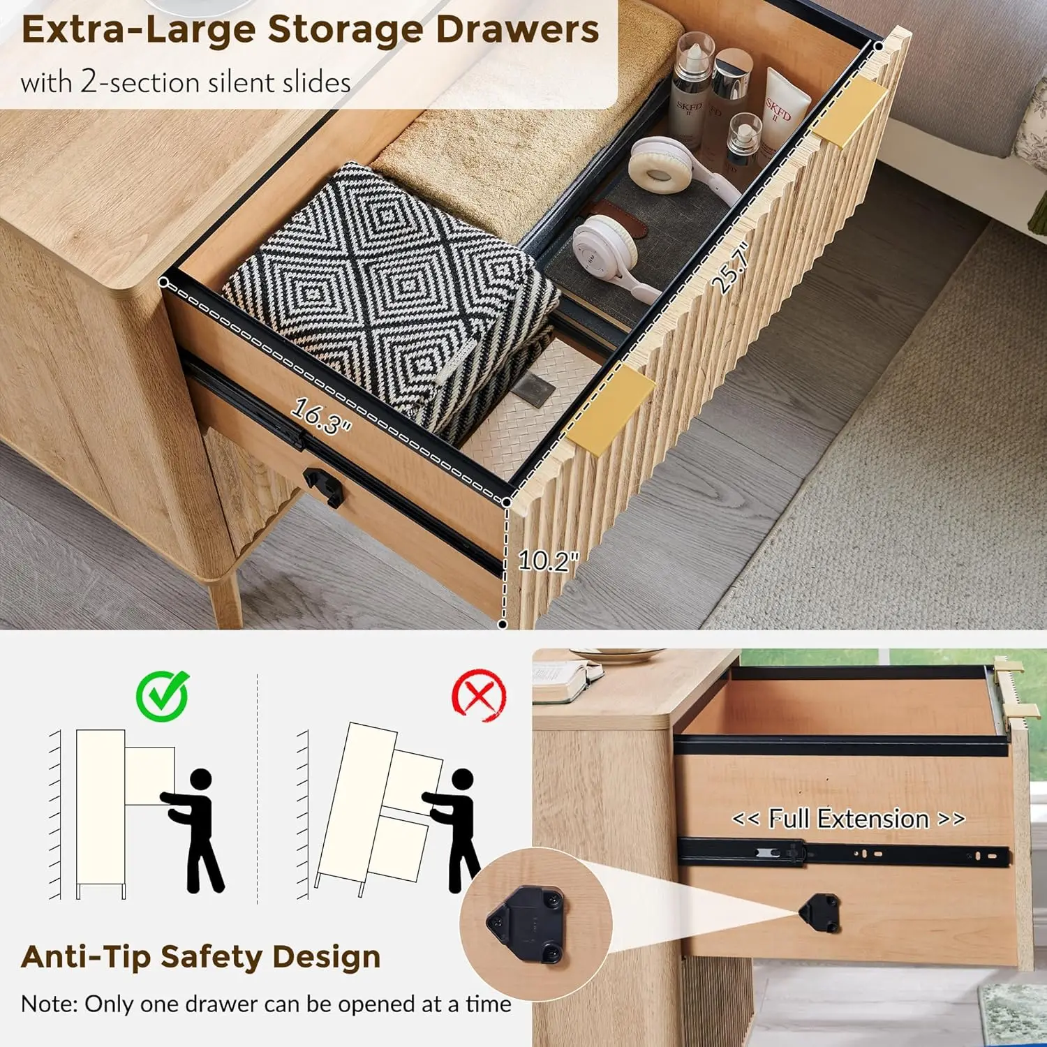 2 Drawer File Cabinet, 30