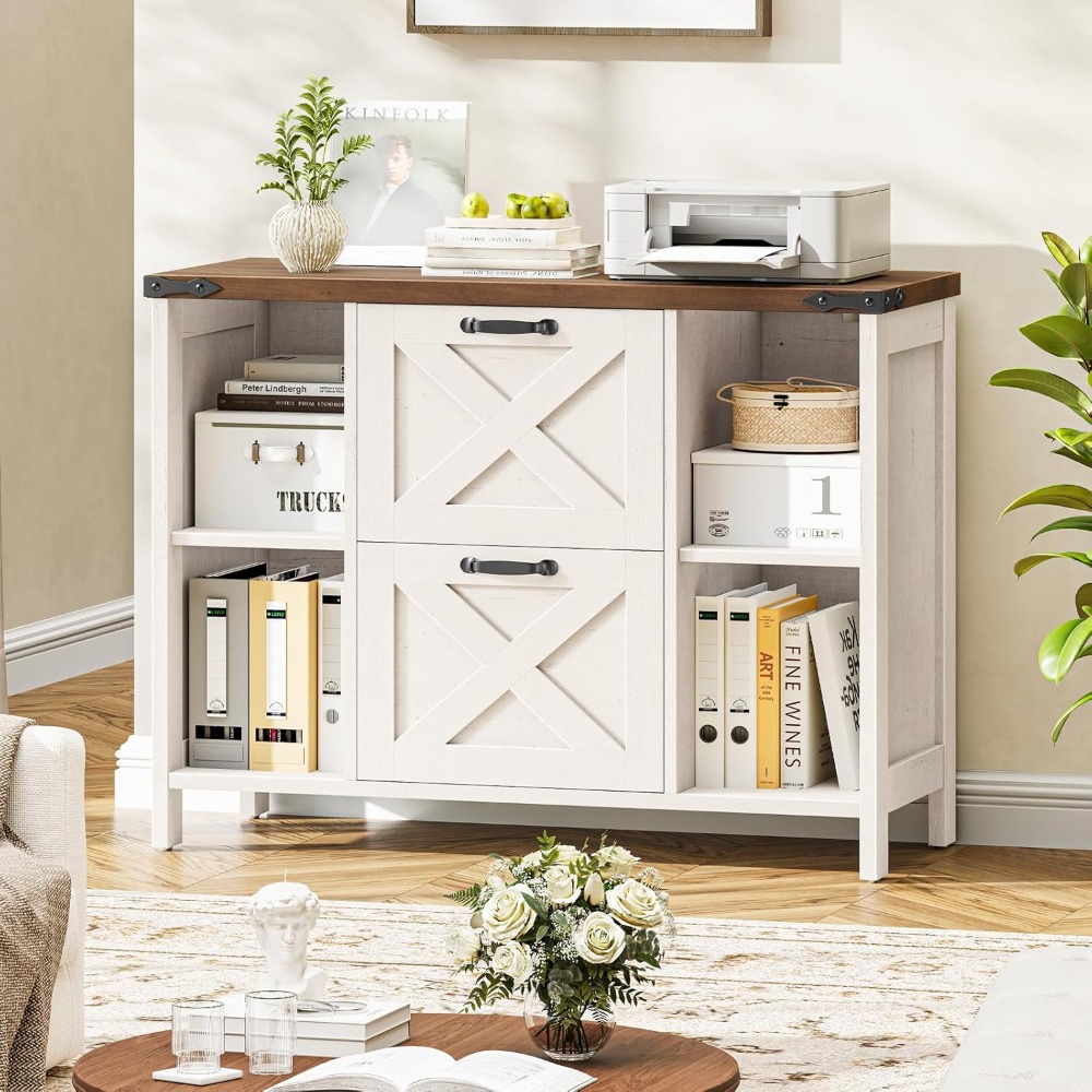 2 Drawer File Cabinet, Farmhou - File Cabinet Lateral บทวิจารณ์และราคา