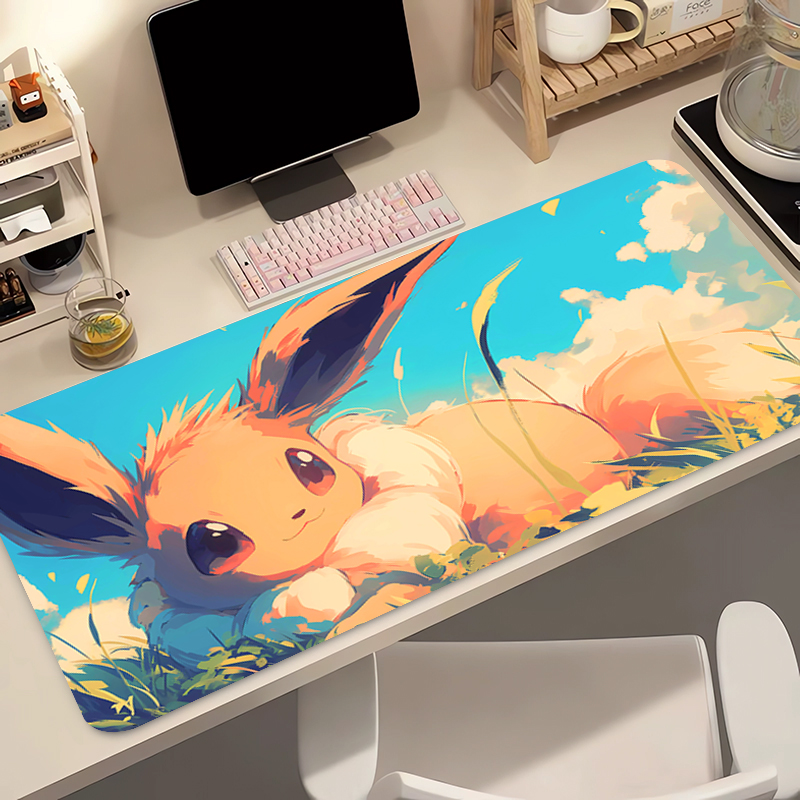 Anime Mouse Pad Pokemon Eevee  - Office Furniture China บทวิจารณ์และราคา