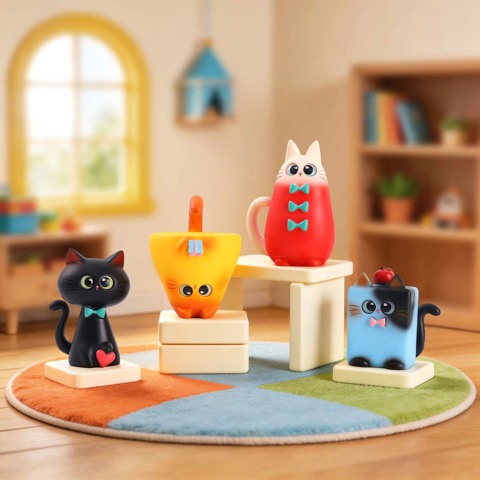 Blind Box Cat Figurine Resin C - Office Furniture Layout บทวิจารณ์และราคา