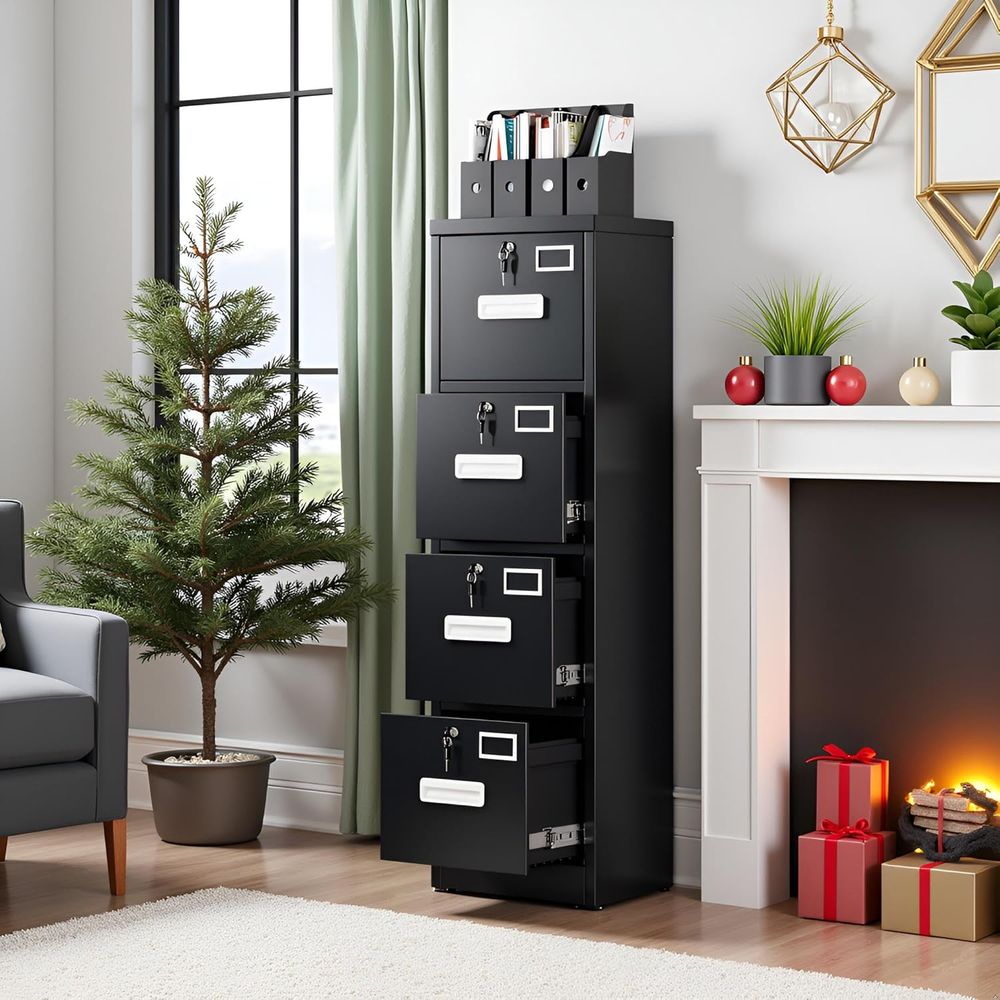 4 Der ile Cabinet with Lock an - Office Furniture Names บทวิจารณ์และราคา