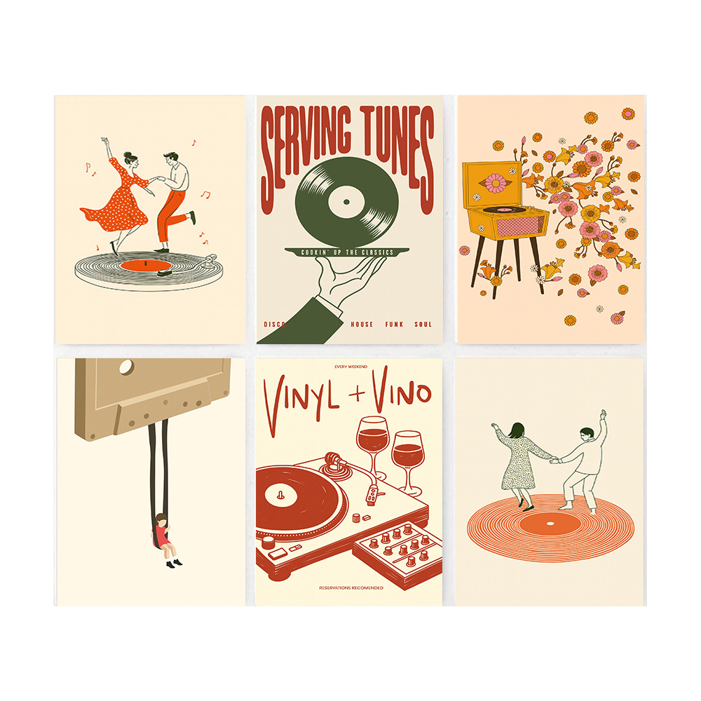 1pc Vintage Music Canvas Poste - Office Furniture Layout บทวิจารณ์และราคา