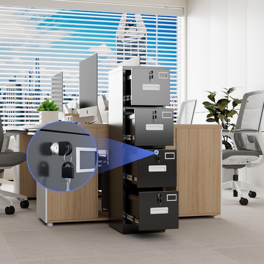 4 Drawer File Cabinet Metal Ve - Office Furniture Names บทวิจารณ์และราคา
