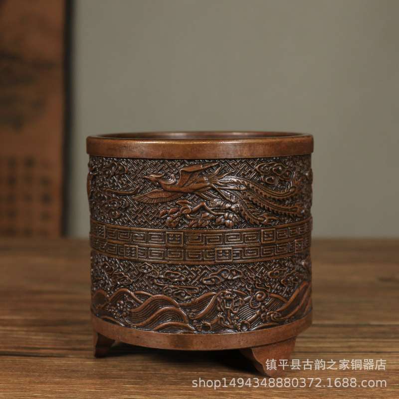 Bronze Incense Burner Cylinder - Office Furniture Phoenix บทวิจารณ์และราคา