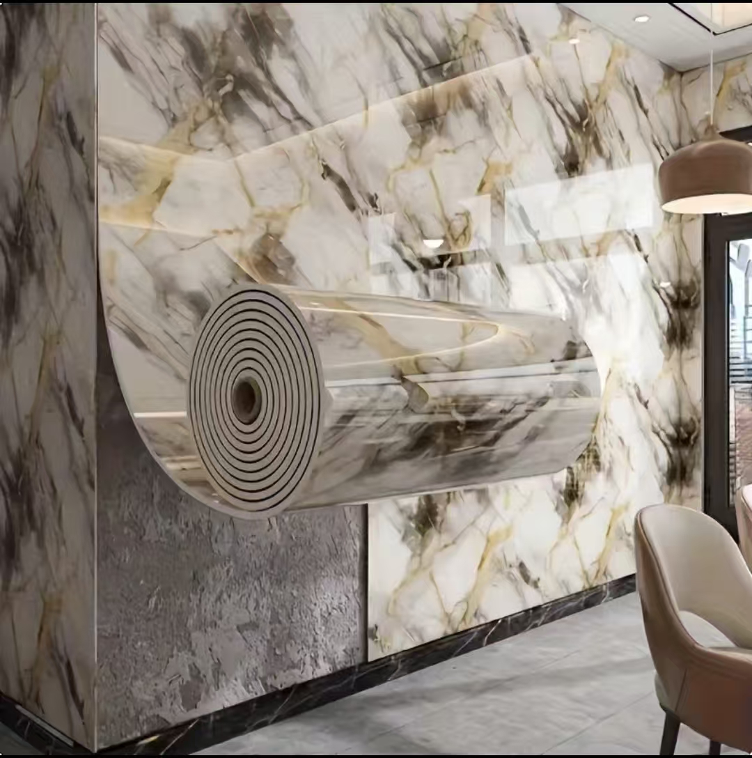 Self-Adhesive Marble Wallpaper - Office Furniture Ghana บทวิจารณ์และราคา