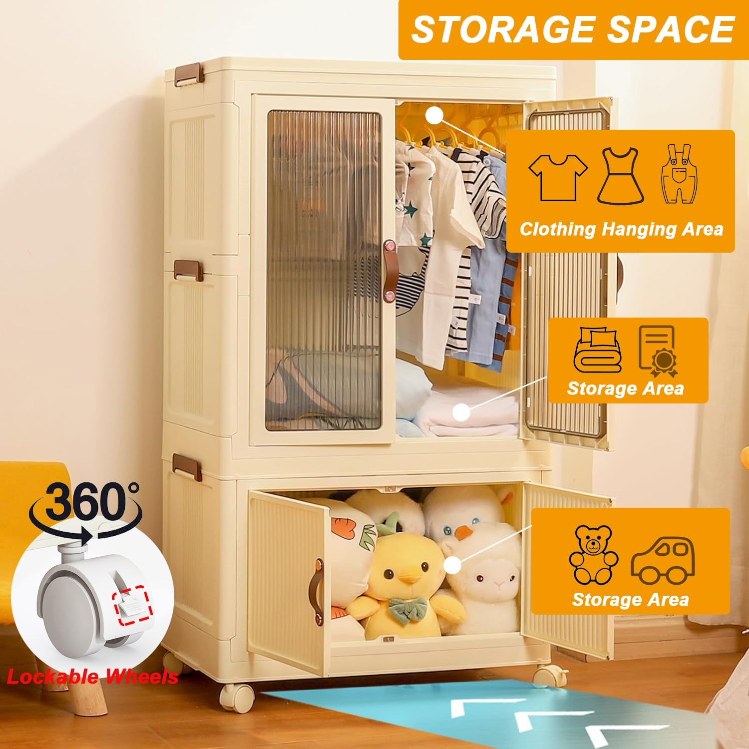 Foldable Wardrobe Cabinet with - Office Furniture China บทวิจารณ์และราคา