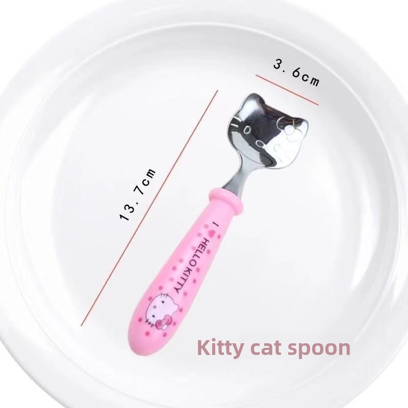 Cute cartoon Hello Kitty spoon - Office Furniture China บทวิจารณ์และราคา