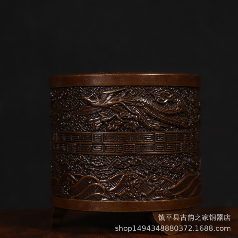 Bronze Incense Burner Cylinder - Office Furniture Phoenix บทวิจารณ์และราคา