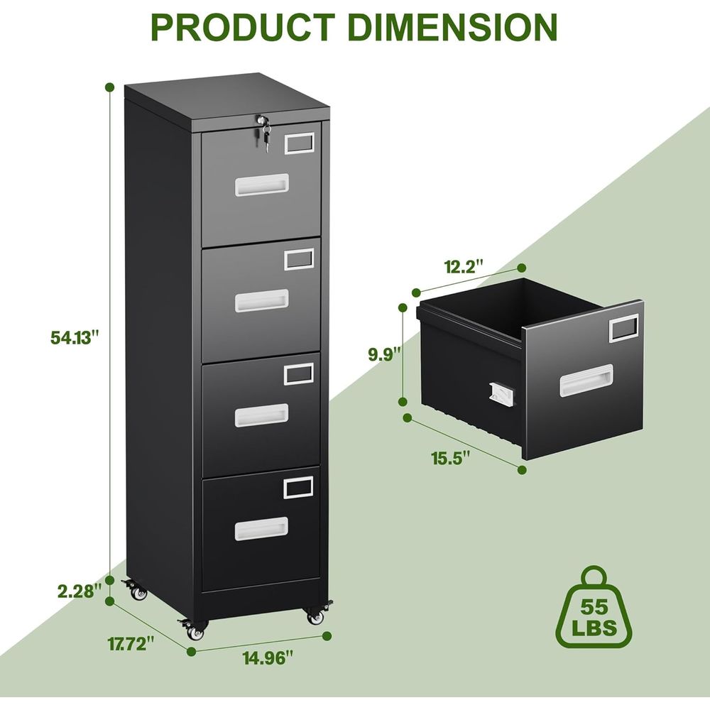 Drawer File Cabinet with Wheel - Office Furniture Names บทวิจารณ์และราคา