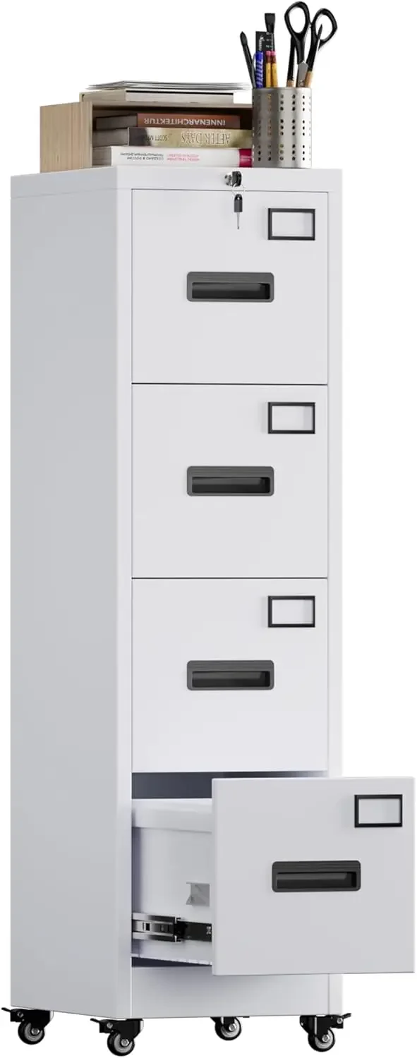 4 Drawer File Cabinet on Wheel - Office Furniture Names บทวิจารณ์และราคา