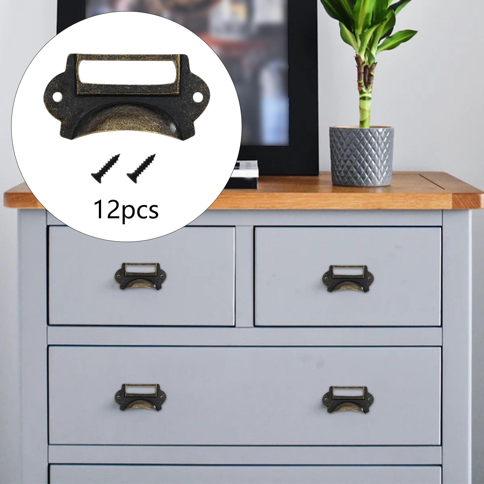 12Pcs Metal Drawer Pulls Tag F - Office Furniture Names บทวิจารณ์และราคา