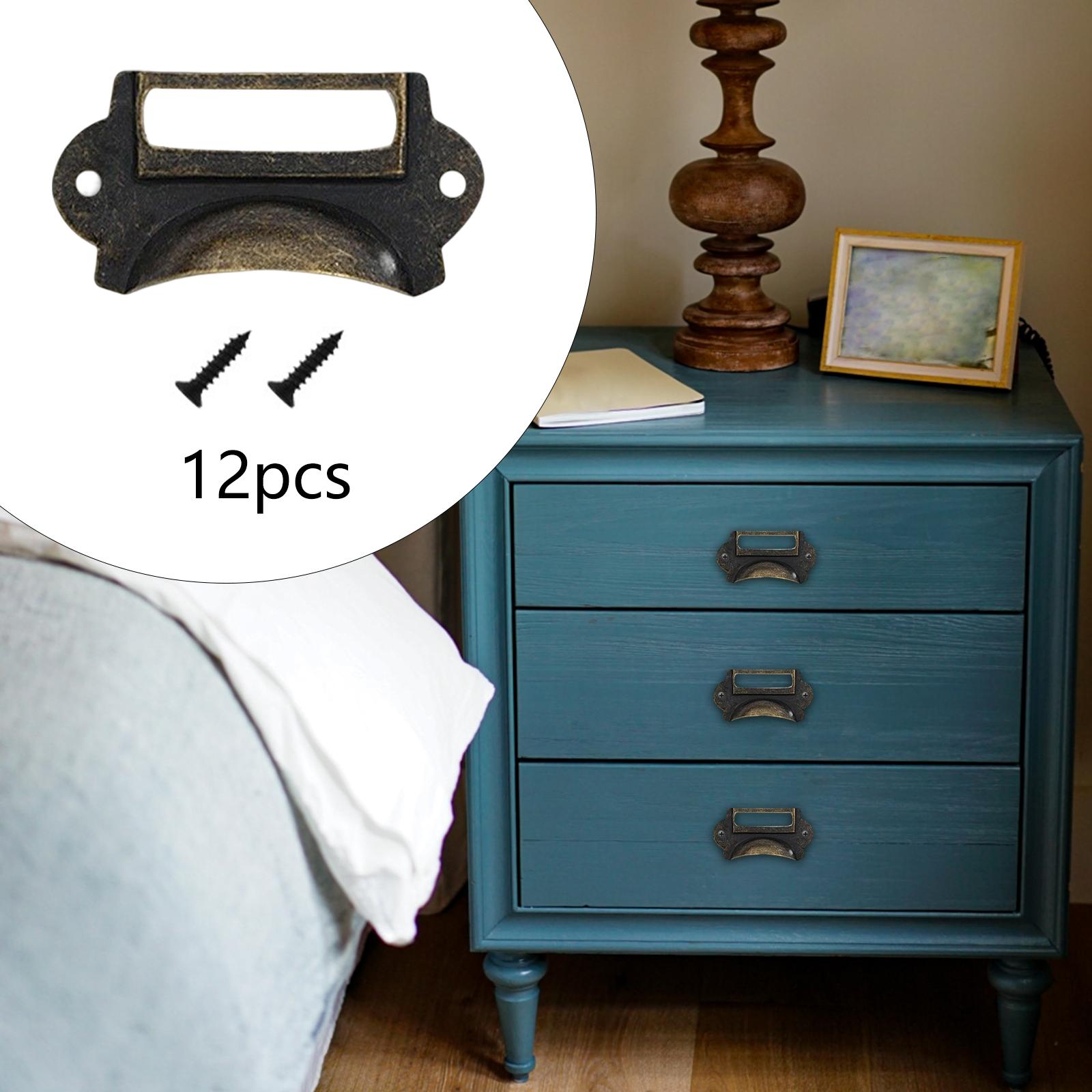 12Pcs Retro Style Drawer Pulls - Office Furniture Names บทวิจารณ์และราคา