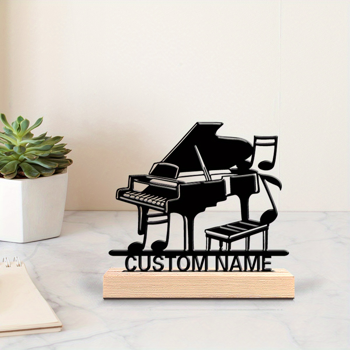 Personalized Piano Silhouette  - Office Furniture Names บทวิจารณ์และราคา