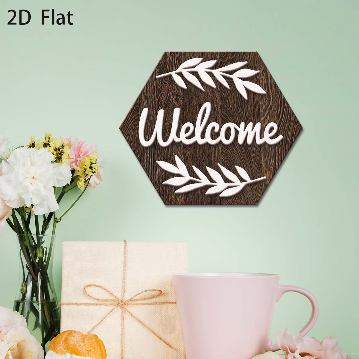 1Pc Vintage-style Welcome Wood - Office Furniture Names บทวิจารณ์และราคา