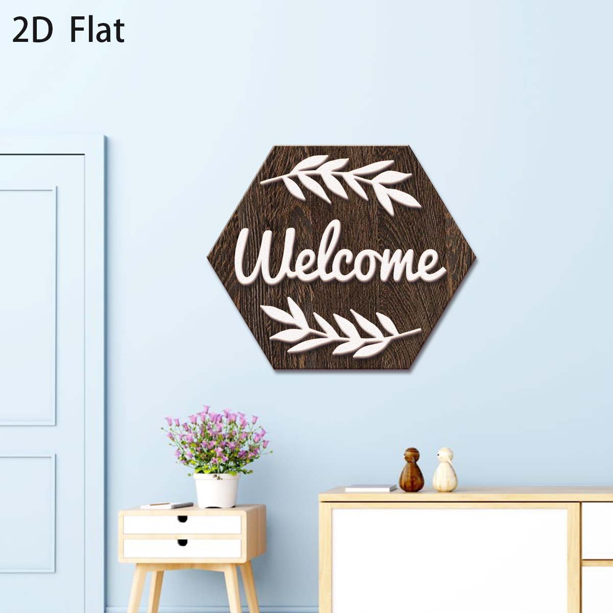 1Pc Vintage-style Welcome Wood - Office Furniture Names บทวิจารณ์และราคา