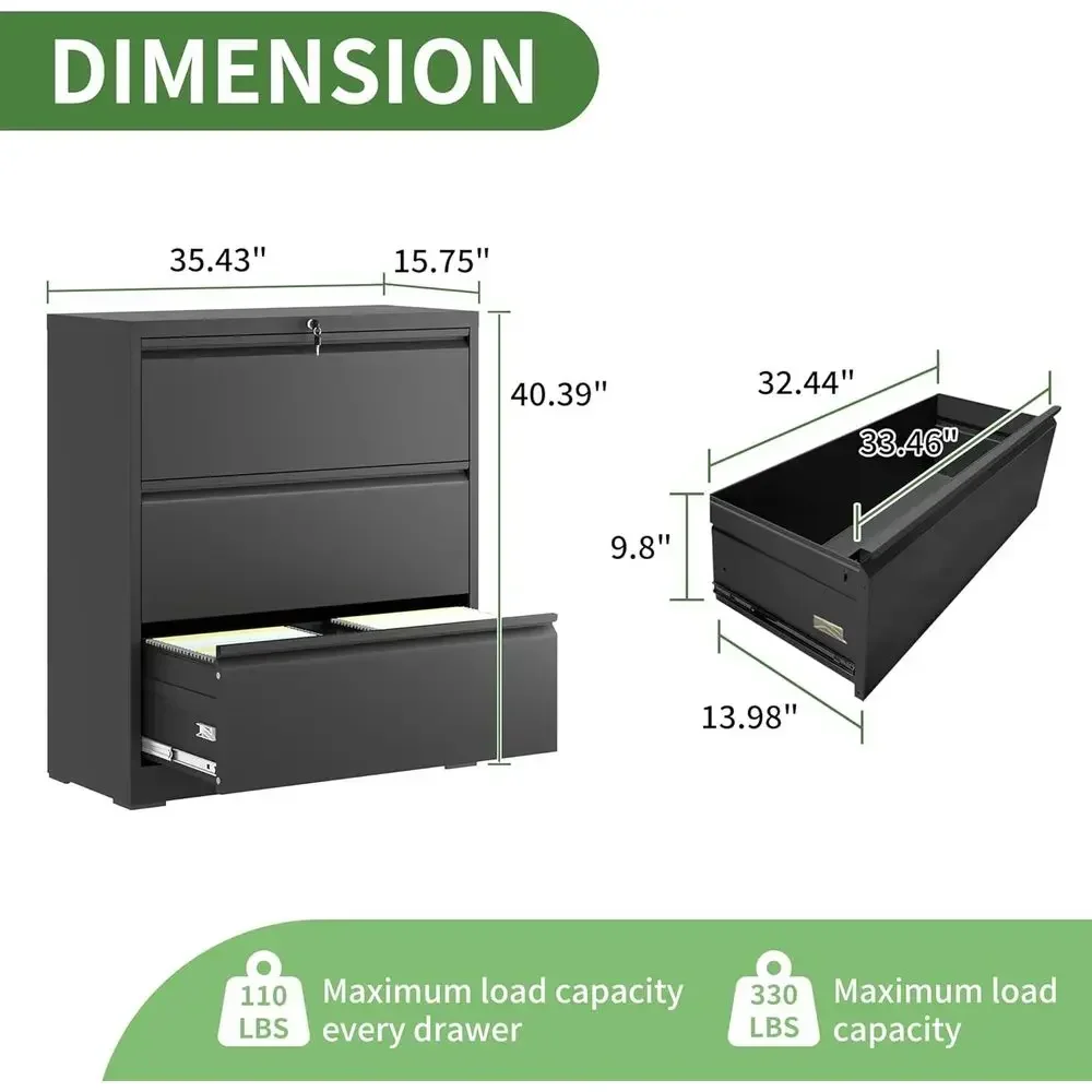3 Drawer File Cabinet,Metal La - File Cabinet Lateral บทวิจารณ์และราคา